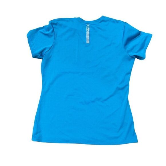 2/$30 Under Armour Blue and Pink Dedicated Short Sleeve T-Shirt - Picture 2 of 3